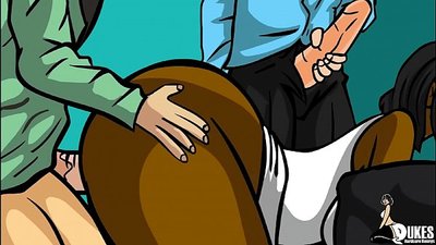 విద్యార్థులు పాఠశాల తర్వాత నల్లజాతి టీచర్‌తో సెక్స్ చేస్తారు